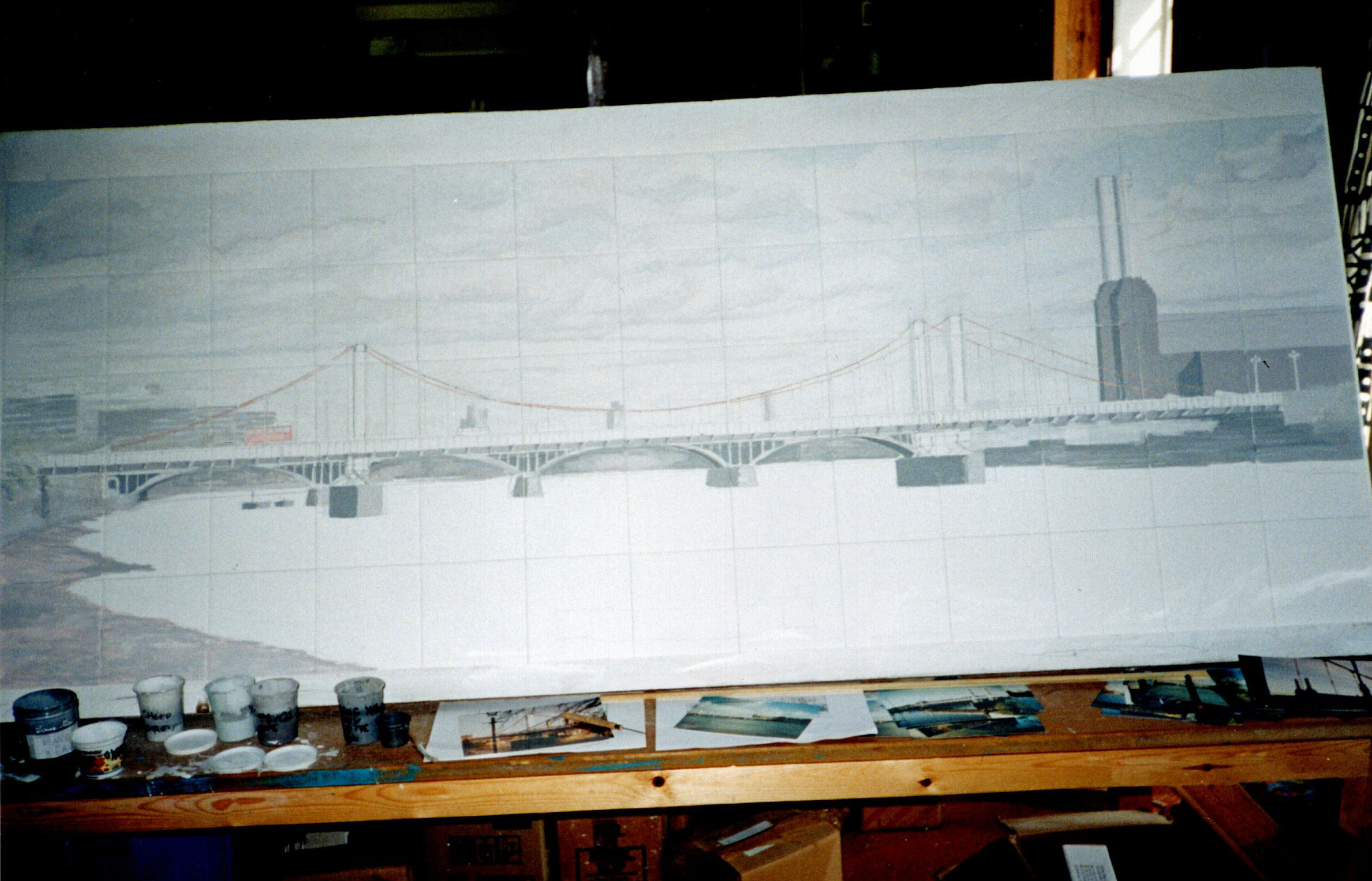 Chelsea Bridge tile panel