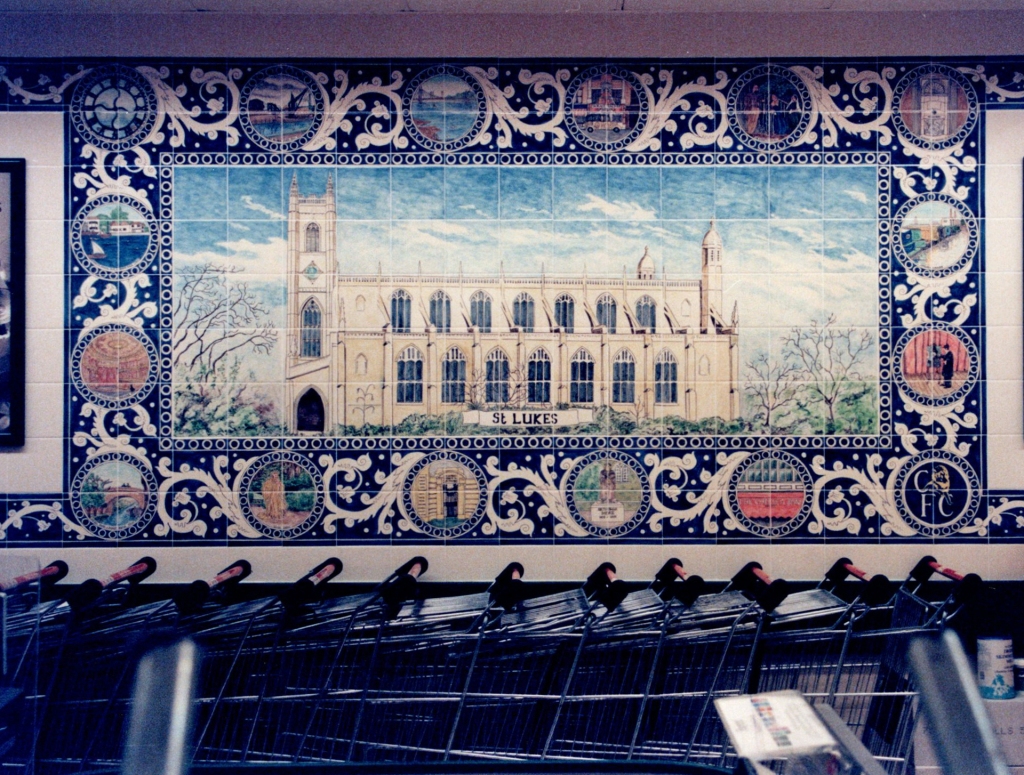 St Luke's Church tile panel